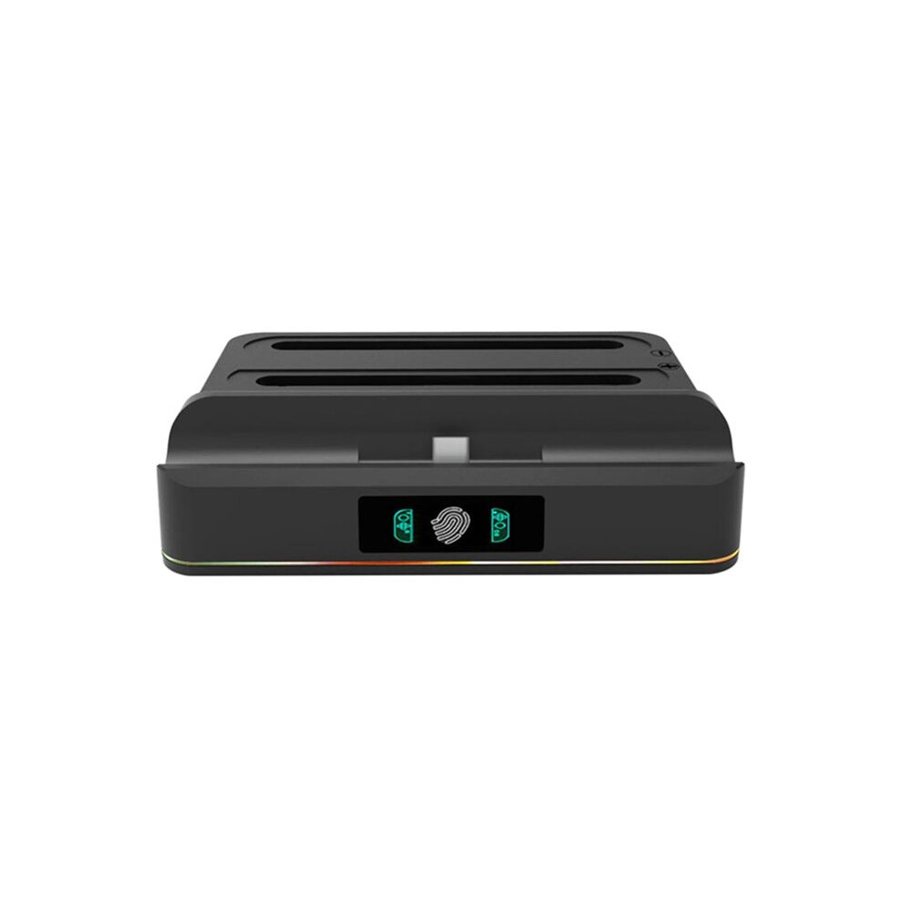 For Switch2//Oled Charging Stand Charging Dock Station Rgb 2 Joy Con Controllers Charging Station Light 6033350625498