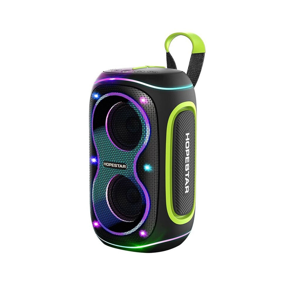 Hopestar Wireless Bt Speaker Portable Subwoofer Outdoor Waterproof Pulse Rgb Stereo Surround Subwoofer Black 6031765423739