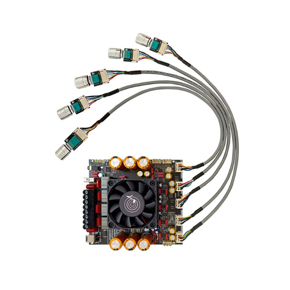 Zk-As21p Digital Power Amplifier Board Stereo 2X3000w+600W Subwoofer Amplifier Module With Shielded Wire 4713633482841