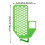 12PCS Refrigerator Storage Dividers Kitchen Drawer Organizer Snap  Clips for Fridge Shelf Container 6