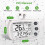 Digital Refrigerator Thermometer 2 Pack,Waterproof Fridge Thermometer, Max/Min Record Function,Timer Function White 7