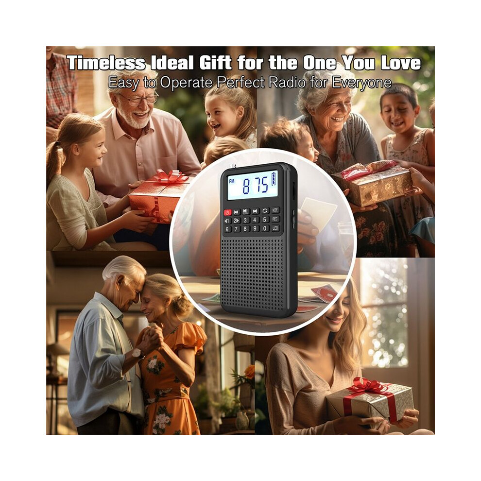 Portable Pocket AM FM Radio MP3 Small Radio with Sleep Timer ...