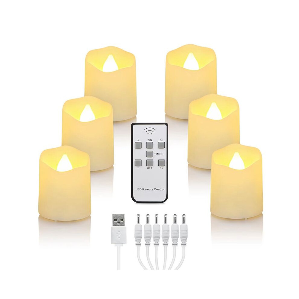 Candle Rechargeable Candles Timer Remote Led Tea Flameless For Wedding Room Garden Holiday Ing Light 4711722085584