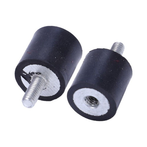 16Pcs M4 Outside Inside Anti Vibration Rubber Buffer Insulator Attachment 15mmx15mm 1