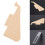2X Guitar Pickguard Cream Single Ply Guard Plate Pickguard för  LP Gitarrdelar 2