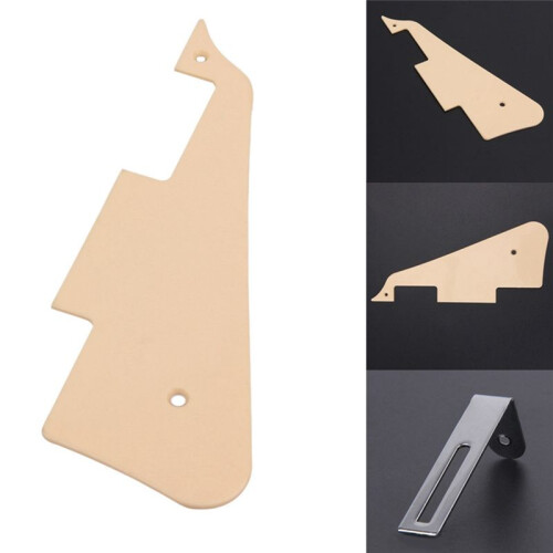 2X Guitar Pickguard Cream Single Ply Guard Plate Pickguard för  LP Gitarrdelar 1