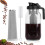 Cold Brew Coffee Maker Pitcher,64oz Iced Coffee Tea Pitcher for Fridge with Filter, Cold Brew Maker with Pour Spout Lid 2