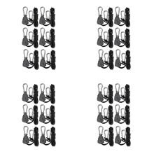 24Pcs 1/8 Inch Heavy-Duty Adjustable Growth Light Ratchet Rope Hanger, Used for Gardening of Growing Lamps