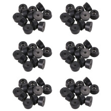 Furniture Non-Slip Tapered Rubber Feet Washer 22mm x 10mm 72 Pcs