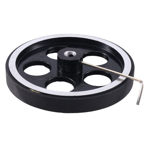 2pcs 300mmx8mm Industrial Aluminum Rubber Measuring Encoder Meter Wheel for Industrial Encoder 2