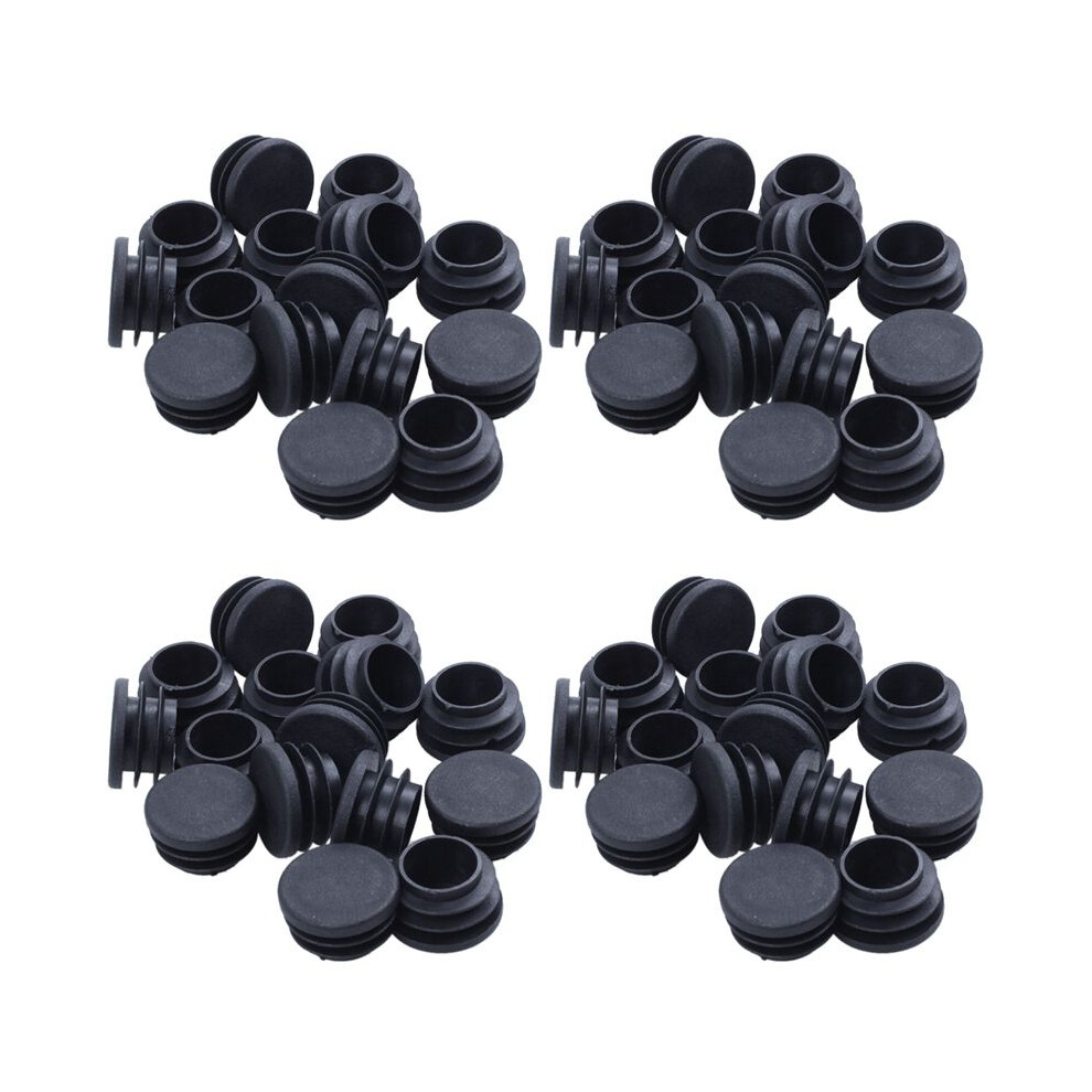 60 Pieces Of Chair Table Legs End Plug 25Mm Diameter Round Plastic Inserted Tube 6031220934022