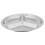 3X Stainless Steel 3 Sections Round Divided Dish Snack Dinner Plate Diameter 24cm 4