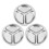 3X Stainless Steel 3 Sections Round Divided Dish Snack Dinner Plate Diameter 24cm 1