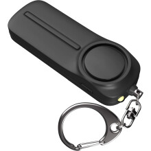 Persoonlijk veiligheidsalarm met luid geluid, noodapparaat met ledlampjes, compact formaat en duurzaam ABS-plastic, ideaal voor vrouwen, kinderen en