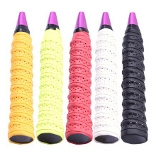 Raised Edge Overgrip For Enhanced Grip, Multi-Sport Compatibility Racket Grip Anti Slip Perforated Super Absorbent, Ideal For Badminton Squash Pickleb