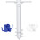 Άγκυρα άμμου για ομπρέλα θαλάσσης βαρέως τύπου, ανθεκτικό πλαστικό ABS, σχεδιασμός 1