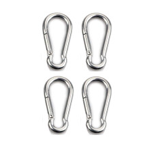 Heavy Duty Stainless Steel Carabiner, Spring Snap Hook for Outdoor Living, Made to Last, Easy to Use, Strong and Durable, Waterproof, Rust-proof, for
