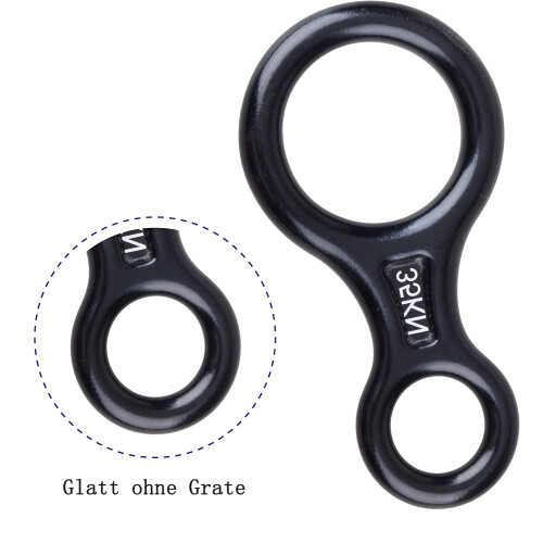 Συσκευή ασφάλισης Super8Climbing, σφυρήλατη υπερελαφριά κάθοδος από κράμα αλουμινίου 2