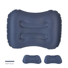 Compact Blow Up Inflatable Camping Pillow, Ultralight Compressible For Easy Carry, Ergonomic Portable Travel Pillow Supports Neck & Lumbar, Non-slip S