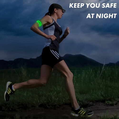Επαναφορτιζόμενα φώτα ασφαλείας GlowSafe, ανακλαστικά βραχιόλια LED για υπαίθριες 2