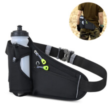 Pochete esportiva versátil com compartimento para hidratação, ideal para entusiastas de atividades ao ar livre. Possui alças ajustáveis, é