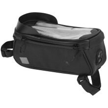 Borsa anteriore per cellulare da bicicletta, impermeabile, di grande capacità, ideale per dispositivi touchscreen, con design ergonomico e strisce