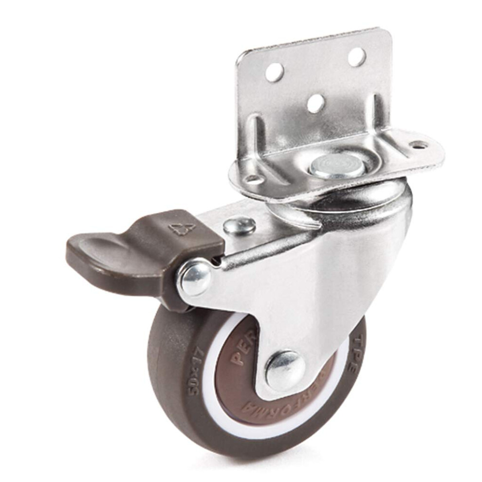 High-Duty Thermoplastic Elastomer Caster Wheels For Furniture Tables, Flexible Maneuverability 360 Degree Rotation Heavy Duty Ball Bearings, Swivel 9169997250339