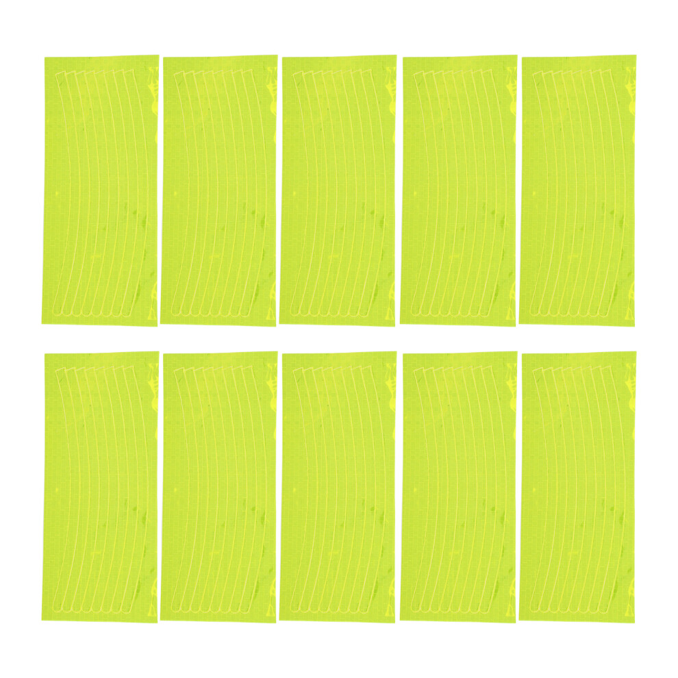 Reflective Wheel Rim Decals Car Tire Strips For Vehicle High Visibility Night Safety Stickers Easy Apply Reflective Wheel Strips For Scooter And Motor 9399812682094
