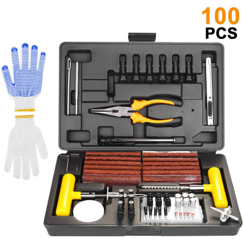 Kit de réparation de pneus professionnel, conception robuste et facile à utiliser, solution de réparation rapide et simple pour de multiples