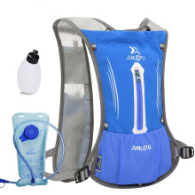 Mochila para correr por senderos para hombres y mujeres, chaleco de hidratación sin BPA con correas ajustables a prueba de fugas y tejido de malla