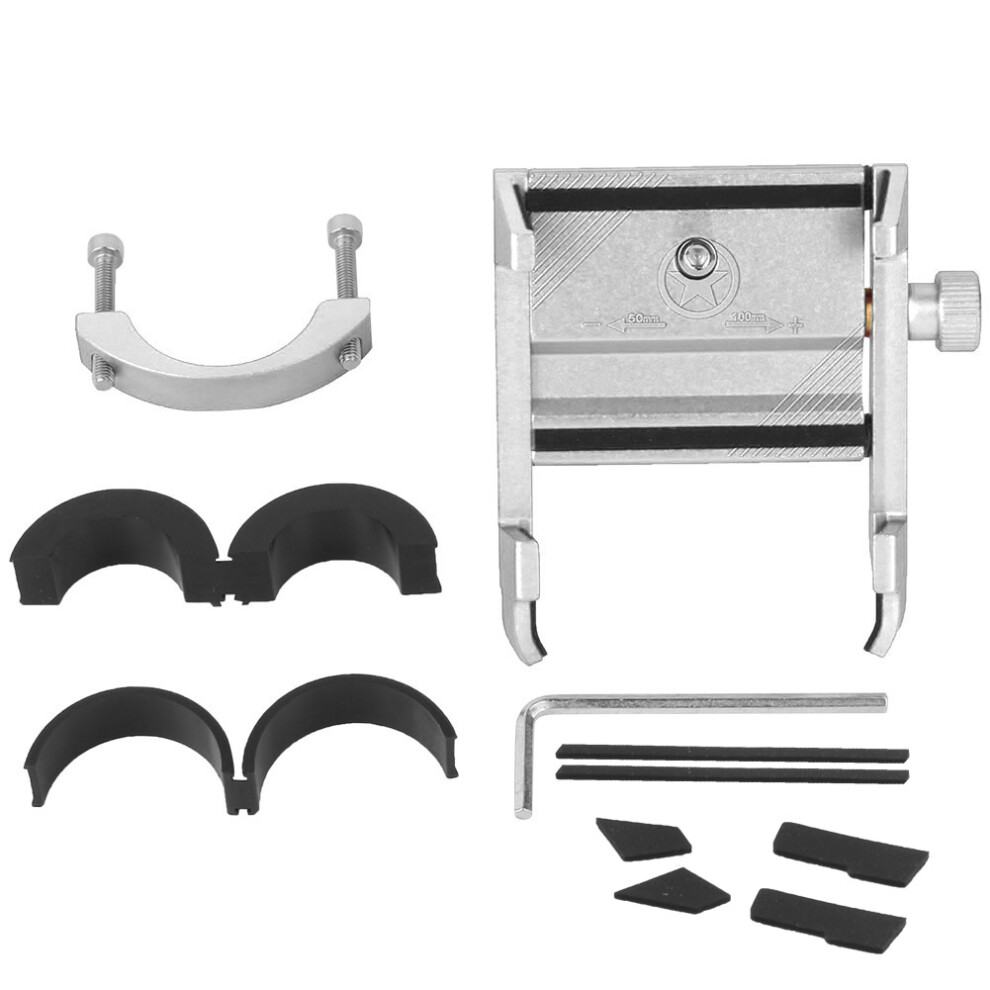 Bicycle Phone Mount Stand, Aluminum Frame Heavy Mechanics Cell Phone Holder 360-Degree Rotation Good Slip Resistance For Safe Riding 9169997557070