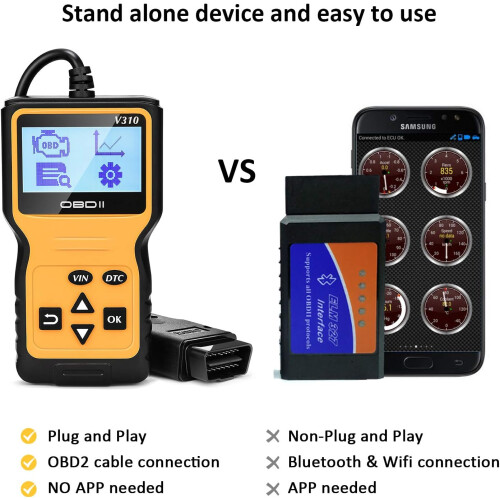 Outil de diagnostic automobile OBD II, lecteur de codes OBDII complet, scanner universel multilingue 2