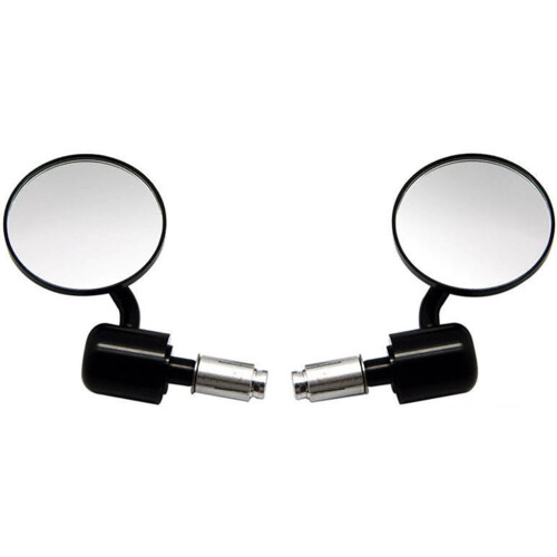 Espelhos retrovisores de guidão para motocicleta com ângulo ajustável, design elegante para encaixe universal em guidões de 7/8 polegadas, 2