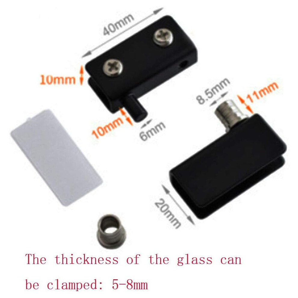 Versatile Pivot Hinge, Heavy Duty Stainless Steel Free Swinging Glass Doors Hinge For 5-8Mm, Ideal Replacement No Drilling Required For Cabinets Wine 9169997250698