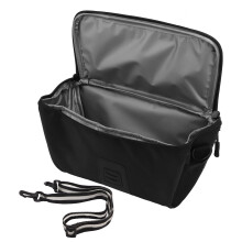 Borsa da manubrio versatile, interno spazioso per lunghe pedalate con rivestimento idrorepellente, compatibile con smartphone per una navigazione