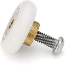 Rodízios de aço inoxidável para portas de box, com deslizamento suave, em plástico POM, garantem um encaixe perfeito e confortável para portas