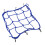 Nylon Cargo Net for Road Bikes & Electric Vehicles Blue 6 Hooks 1