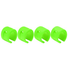 4pcs Green Rubber Bike Fork Anti-Collision Chain Guard Ring Set