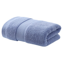 Serviette absorbante en coton, serviette à main-Bleu roi 70x140
