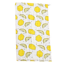 Plush Gauze Baby Washcloths Face Towel with Soft-Yellow lemon