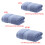 Serviette absorbante en coton, serviette à main-Gris clair 35x74 4