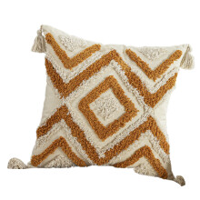 Housse de coussin en coton et-Bohême 45 par 45 cm simple pi