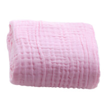 Serviette de bain en coton doux pour bébé, tissu absorbant-Rose