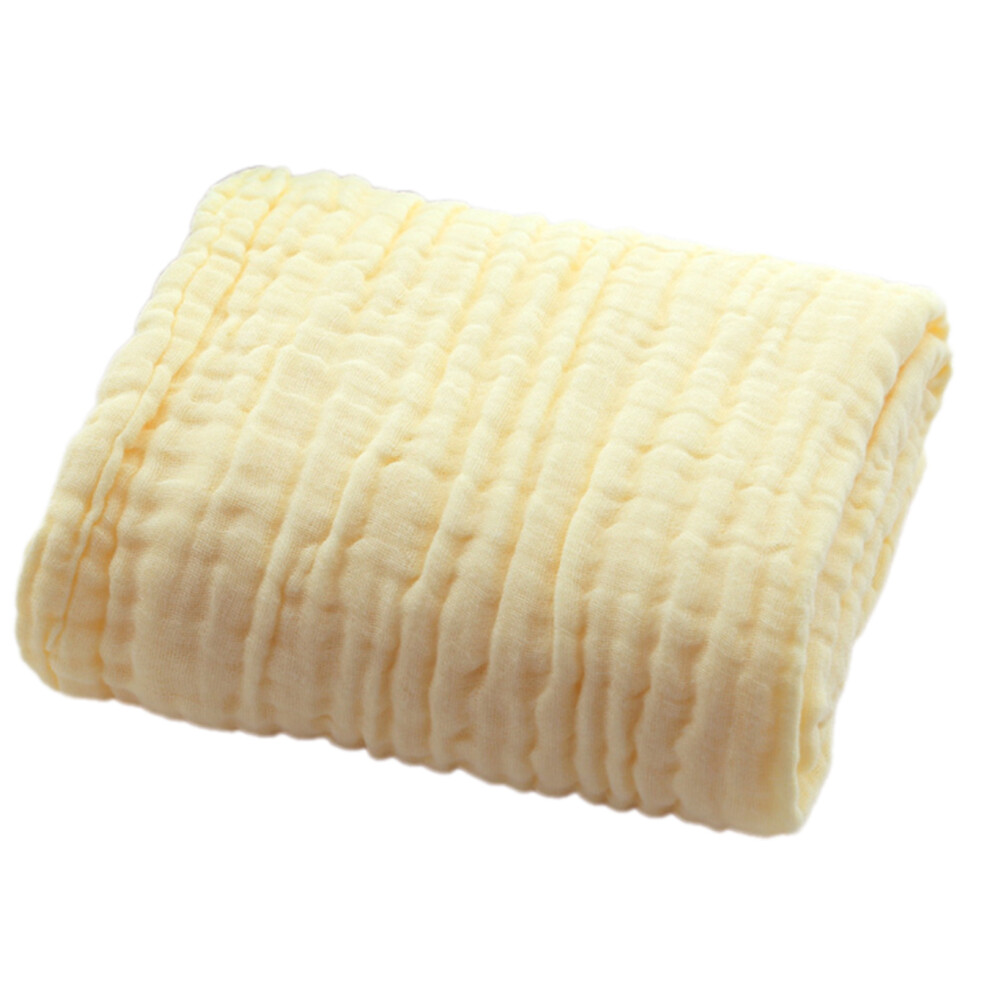 Cotton Baby Bath Towel Super Absorbent Blanket For- Yellow