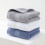Serviette absorbante en coton, serviette à main-Gris clair 35x74 6