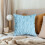 Housse de coussin en forme de lapin de pâques,-450*450mm Bleu 5