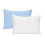 Cozys – housse de coussin en microfibre, taie-Bleu Blanc 1