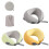 Soft Plushes Neck Cushions with U Shape Neck-Gray storage bag 2