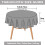 Fabric Round Table Square Table Bedside Table Desk-Hook flower 4