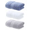 Serviette absorbante en coton, serviette à main-Gris clair 35x74 2